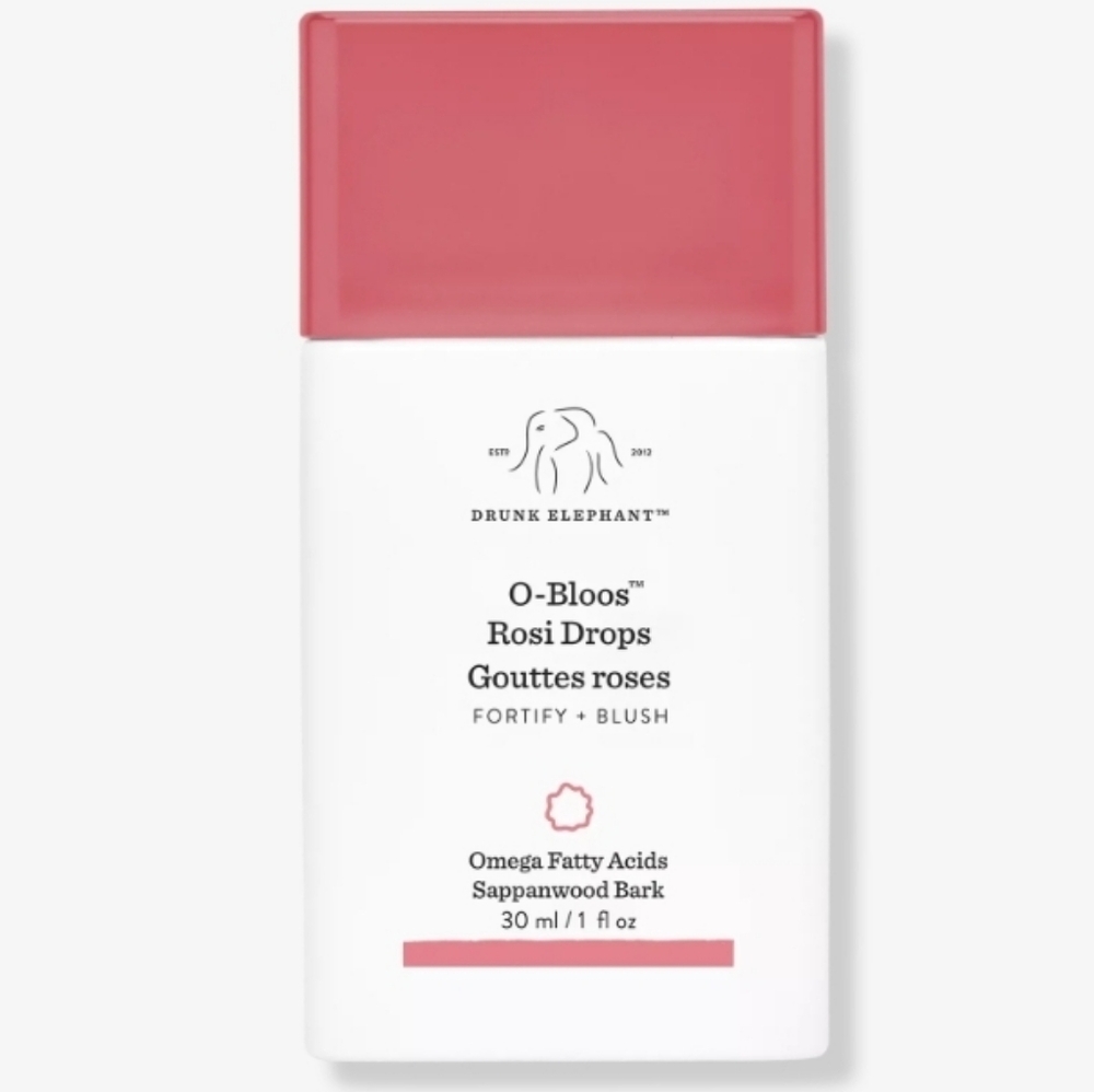 Drunk Elephant Rosi Drops in Pink and White